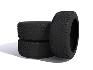 3d model of car tires