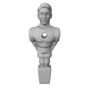 foosball kicker player 3d model