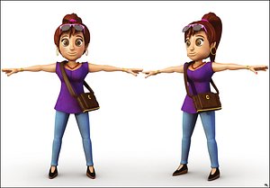 character setup 3D model