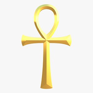 3d model ankh symbol