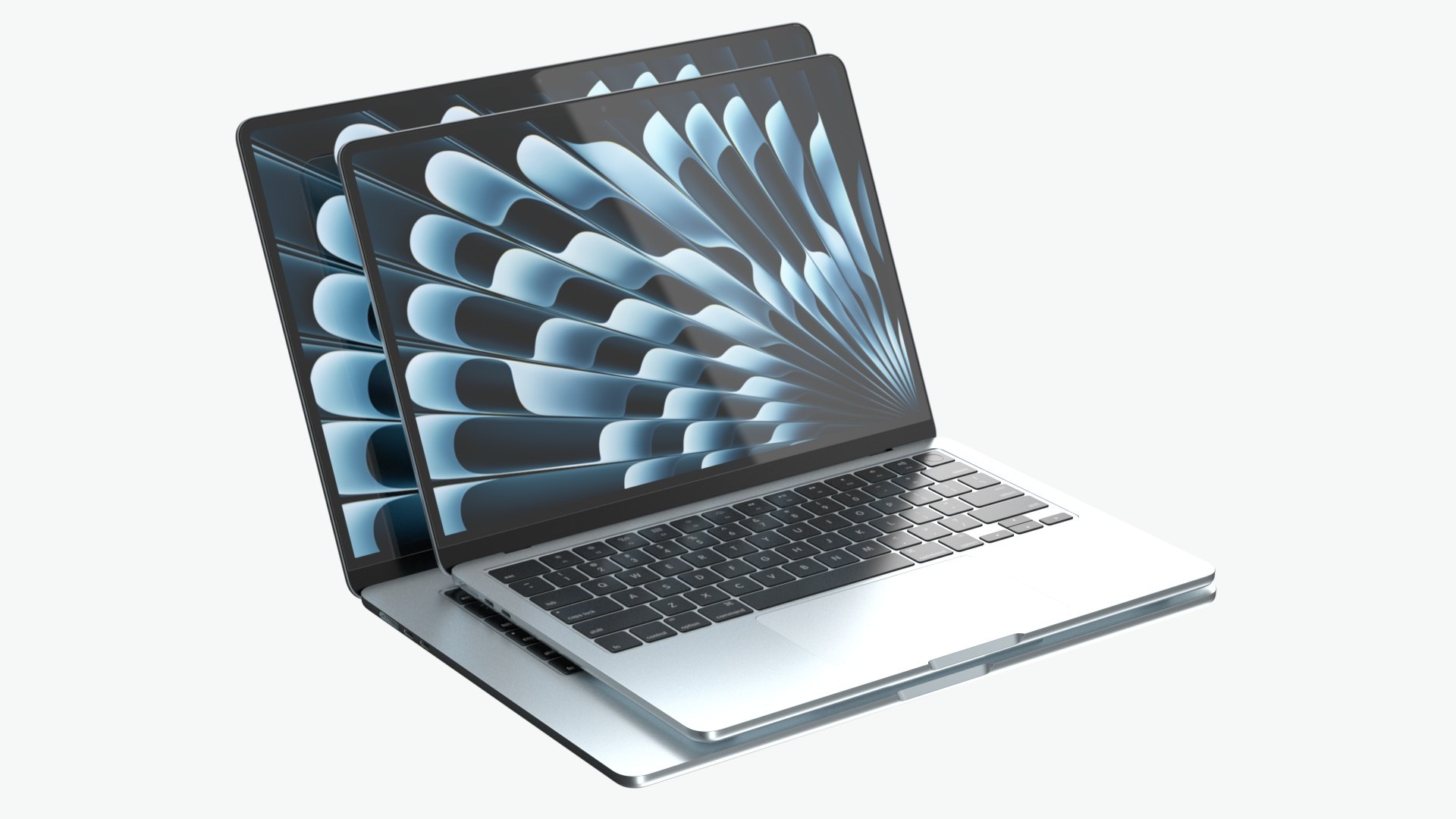 Apple MacBook Air M4 Sky Blue 3D - TurboSquid 2374497