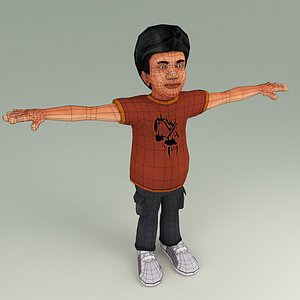 3D model chandra character animation