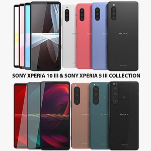 3D Sony Xperia 5 III and Sony Xperia 10 III Collection