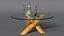 Clio Statuette and Champagne on Table