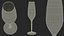 Clio Statuette and Champagne on Table