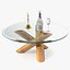 Clio Statuette and Champagne on Table