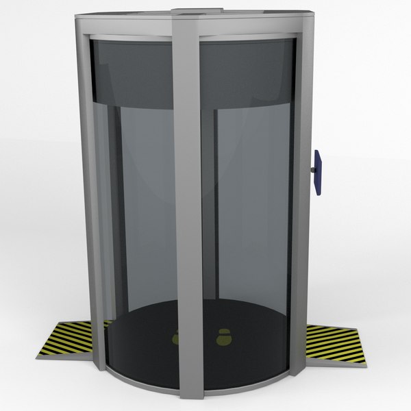millimeter wave body scanner 3d model