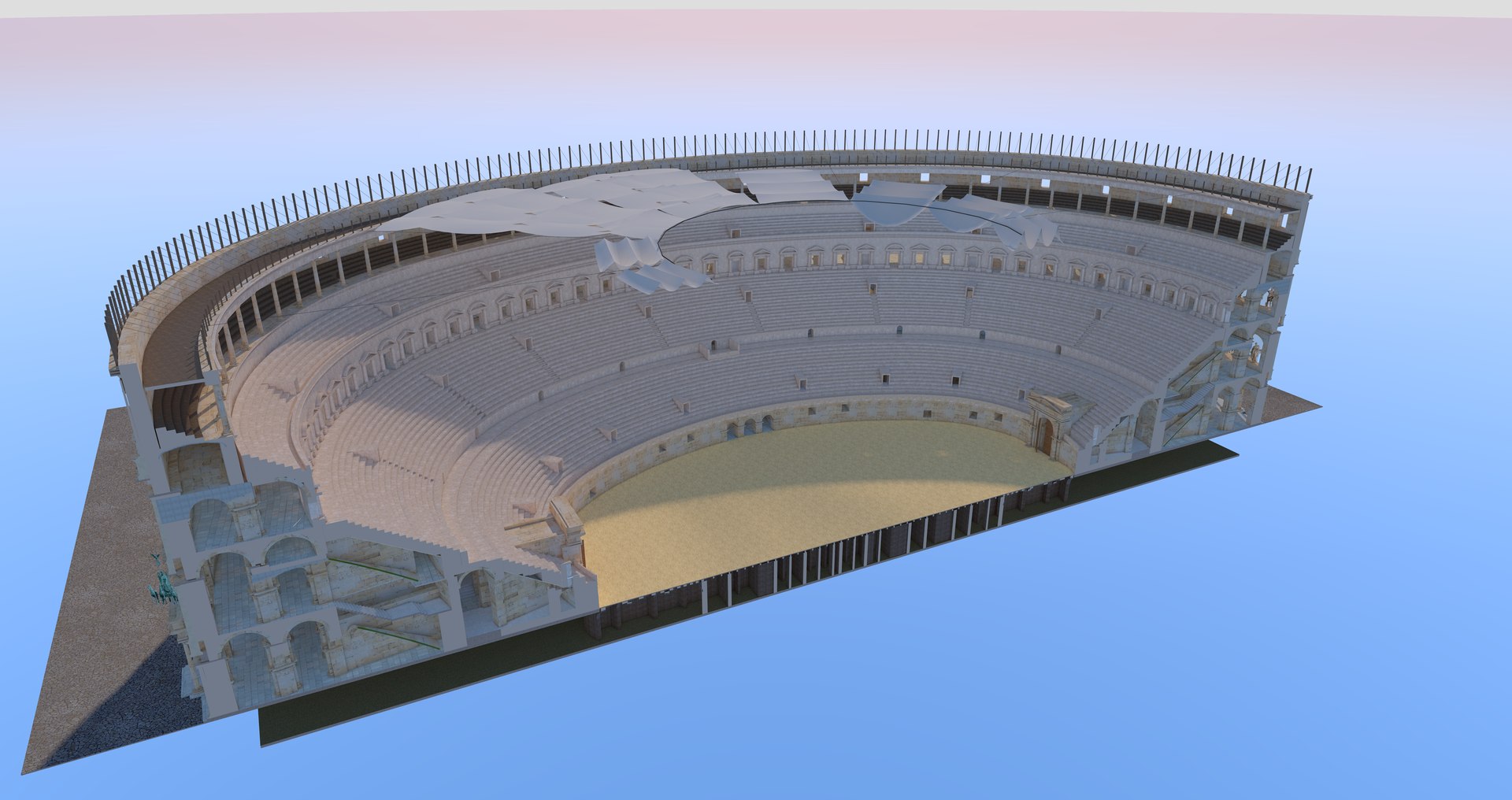 3D The Roman Colosseum: Architectural Reconstruction - TurboSquid 2356600