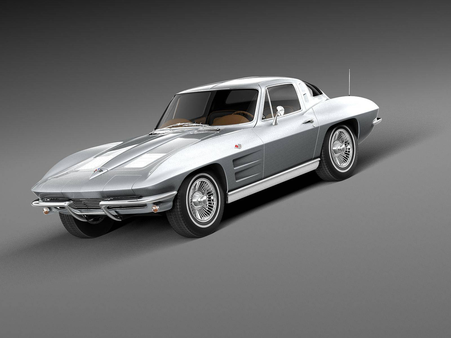 C2 1967 67 Chevy Corvette Stingray 427 Coupe Slot Mag Wheels