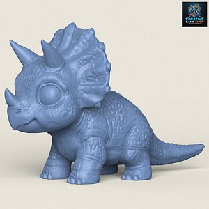 Baby Dinosaur Toy Print Ready 3D Model 3D