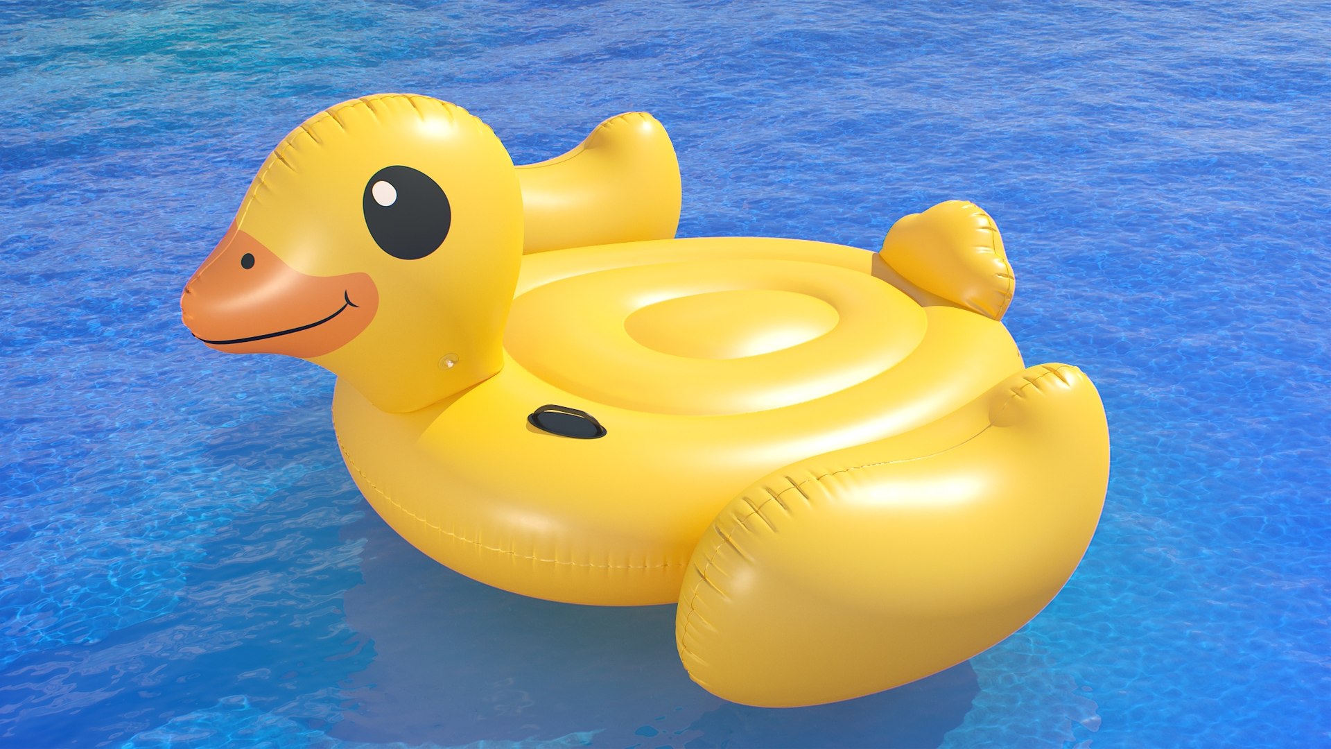 3D Intex Mega Yellow Duck Island TurboSquid 1778099