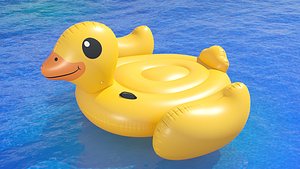 3D Intex mega yellow duck island