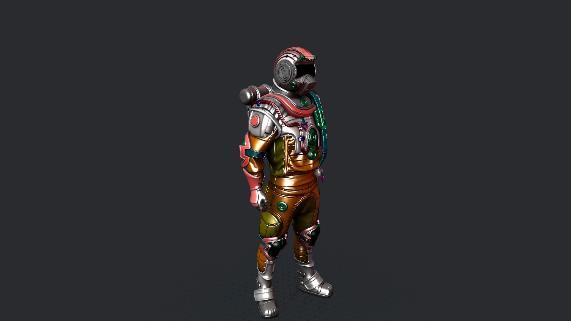 Skydiver Spacesuit 3D Model 3D Model - TurboSquid 2280666