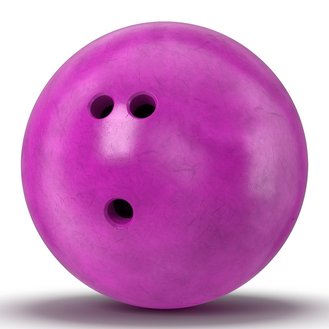 Bowling Ball Purple 3D Model 3D model preview