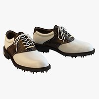 Ecco - Gtx White Brown Golf Shoes