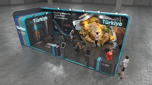 3D model Turkiye info stant
