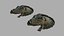 3D Alien Sea Space God Mosaik mit Materialien und Texturen