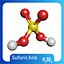 Schwefelsäure 3D-Modell H2SO4
