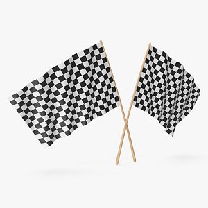 3D Checkered Flag model