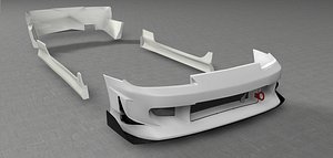 3d body kit nissan silvia model