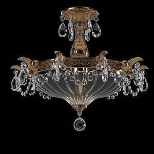 Schonbek milano 5649 ceiling mounting flush  classic crystal chandelier