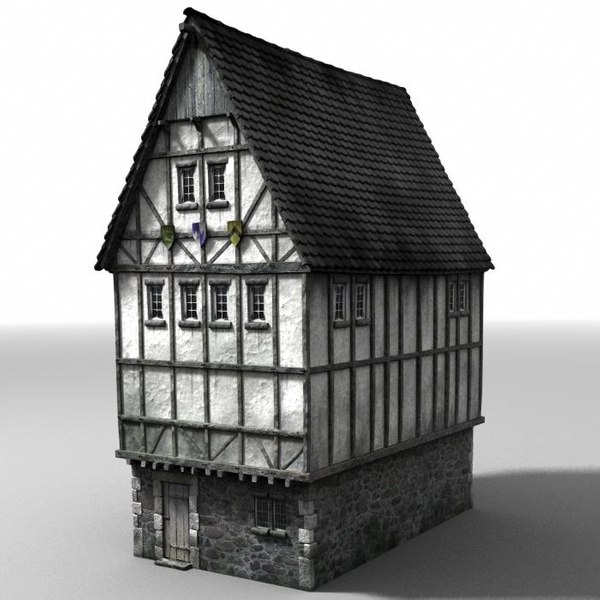 lightwave medieval townbuildings