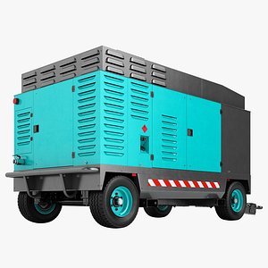 3D model portable compressor diesel