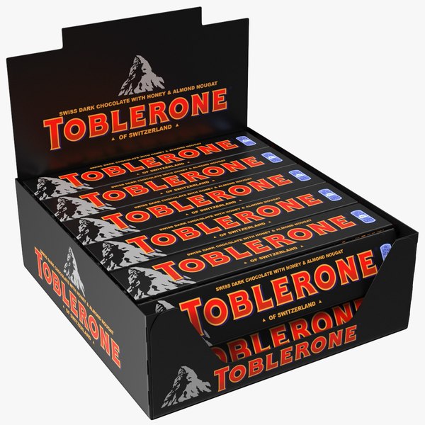 Toblerone Dark Chocolates Box Modelo 3D - TurboSquid 1768464