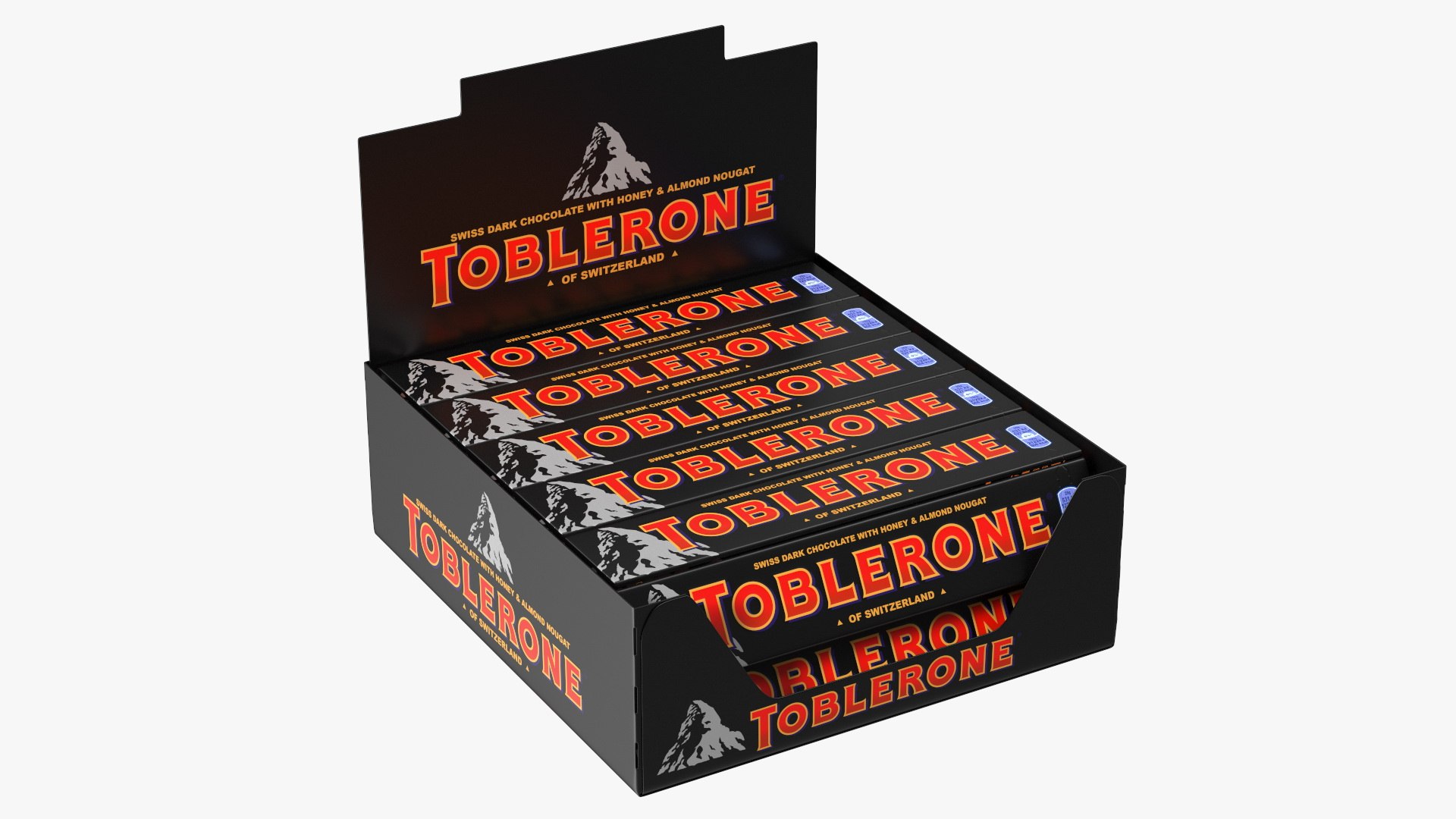 Toblerone Dark Chocolates Box 3D model preview