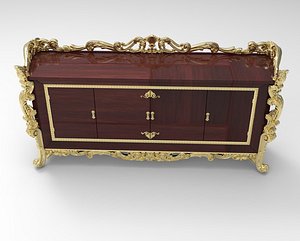Commode Carved Bureau