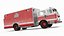 1980s Seagrave Heavy Rescue Fire Truck Low Poly