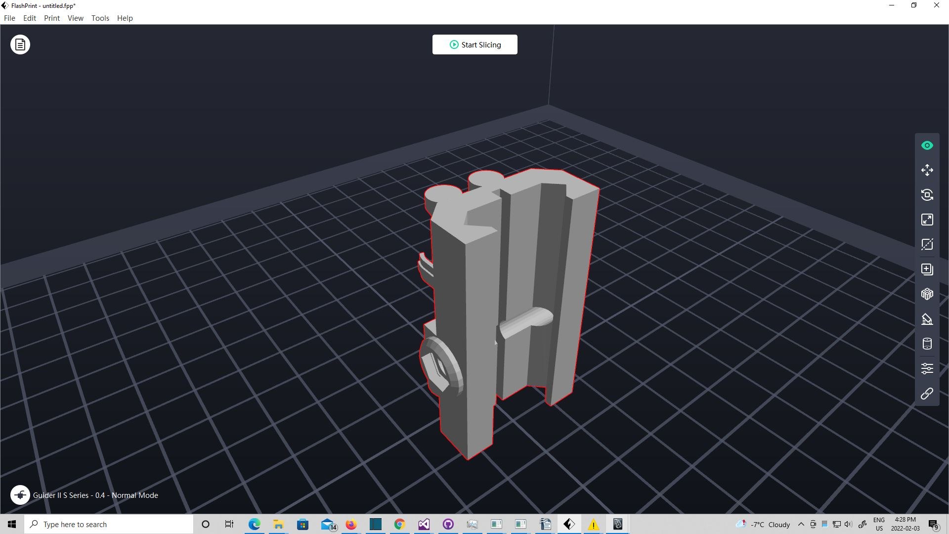 3D Picatinny Mounted 2x AAAA Battery Holder For 3D Printing