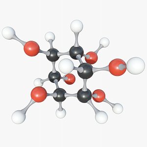 3D Inositol Molecule With PBR 4K 8K