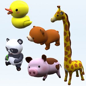 Cartoon Stylized Animals Collection 06