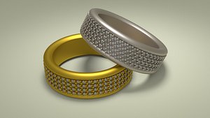 gold silver 3D
