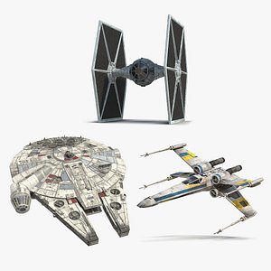 Star Wars Spacecrafts Collection 3D model