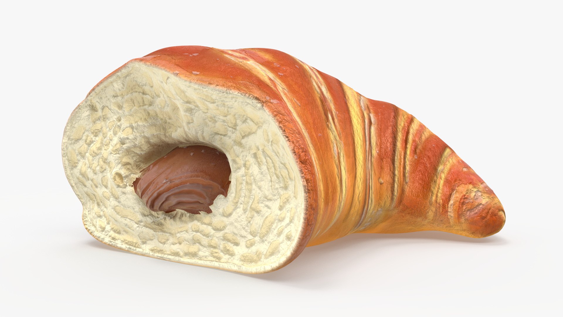 Piece of Croissant 3D model preview