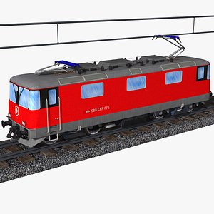 3D model re 420 swiss electric locomotive
