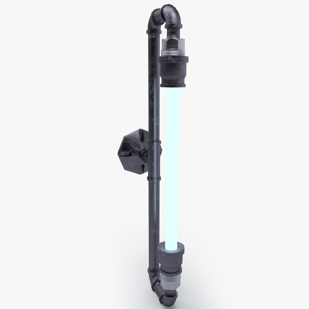 3D Tube lamp High-tech low model - TurboSquid 2054365