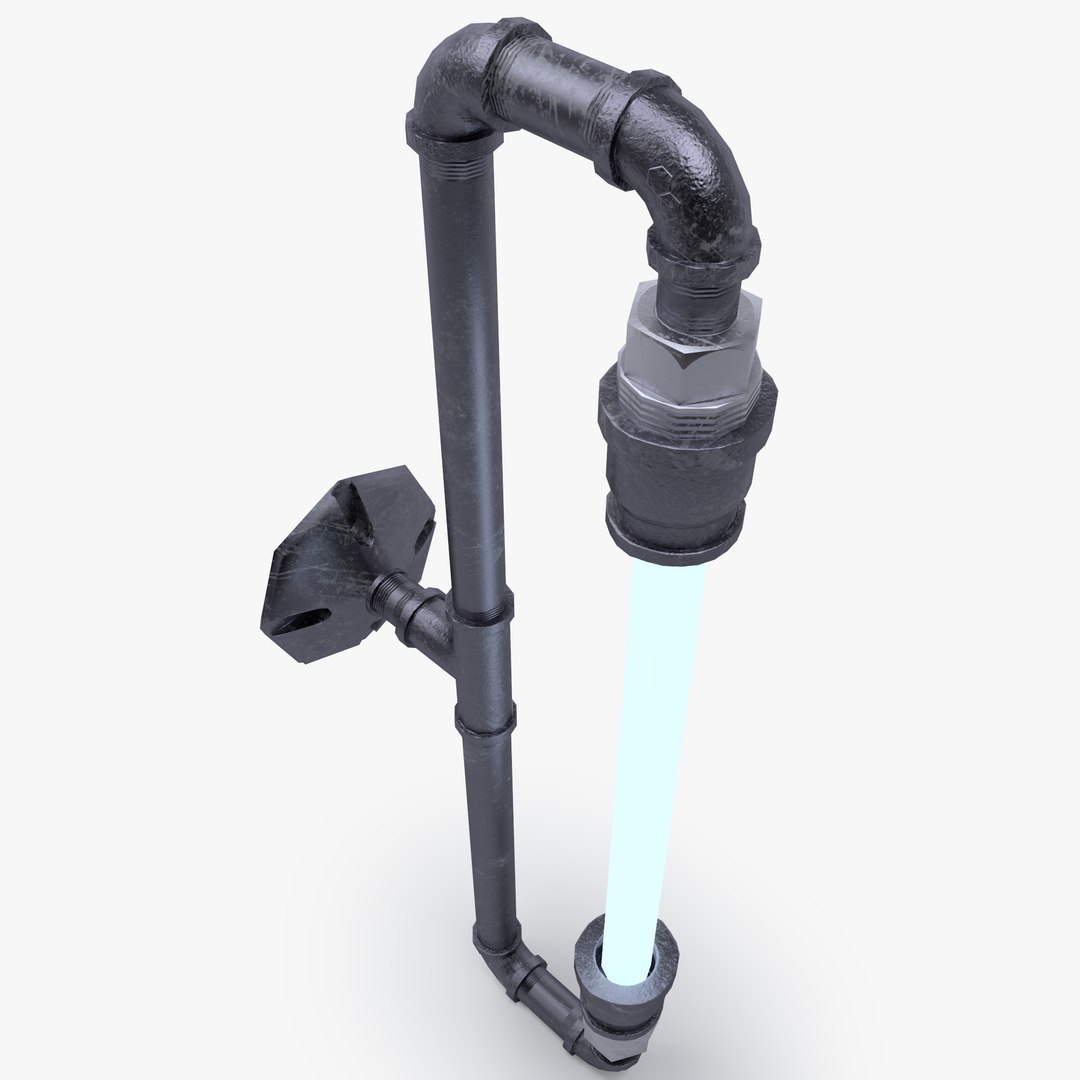 3D Tube lamp High-tech low model - TurboSquid 2054365