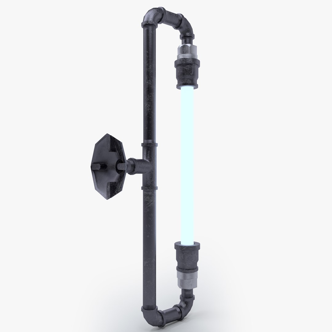 3D Tube lamp High-tech low model - TurboSquid 2054365