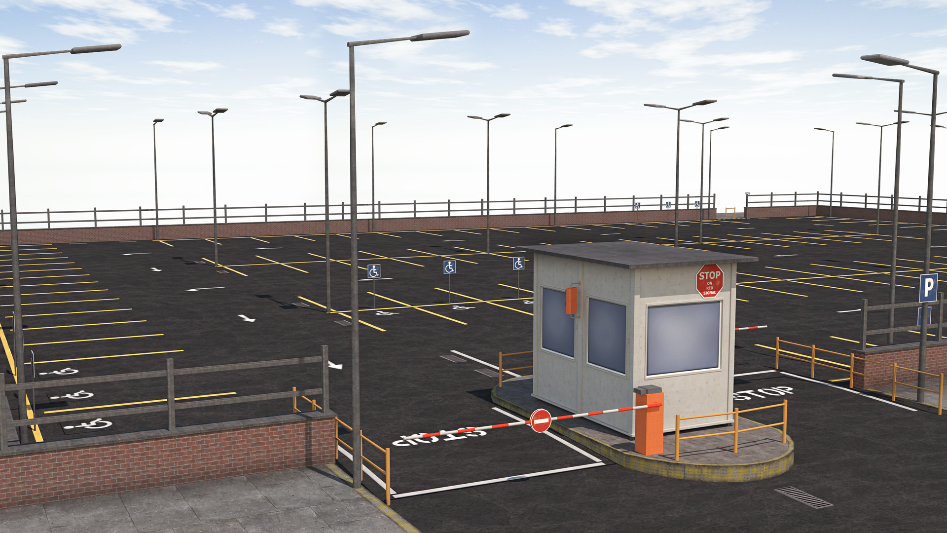 modelo 3d Parking Lot - Scene - TurboSquid 1898975