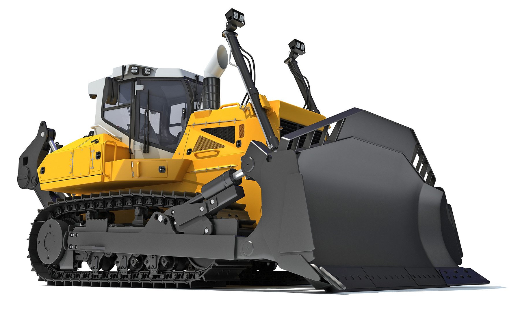 Mining Crawler Dozer Model - TurboSquid 2183113