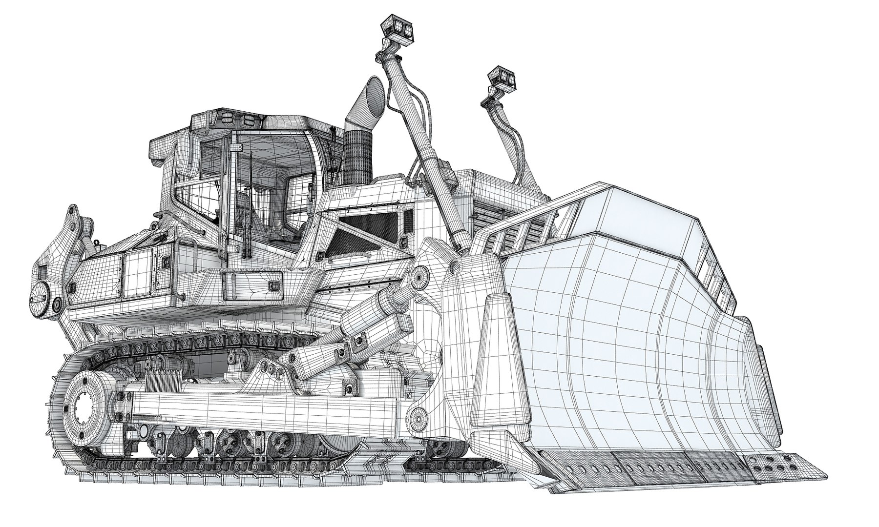 Mining Crawler Dozer Model - TurboSquid 2183113