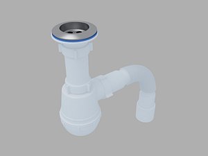3D sanitary siphon