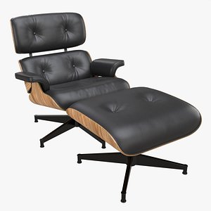 Lounge Chair With Ottoman 3D model