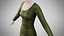 Dress 54 Olive Green Velvet