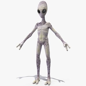 humanoid alien creature 3D model