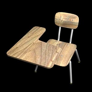 school desk 3d model