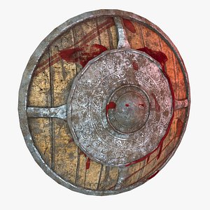 Low Poly War Shield 3D model